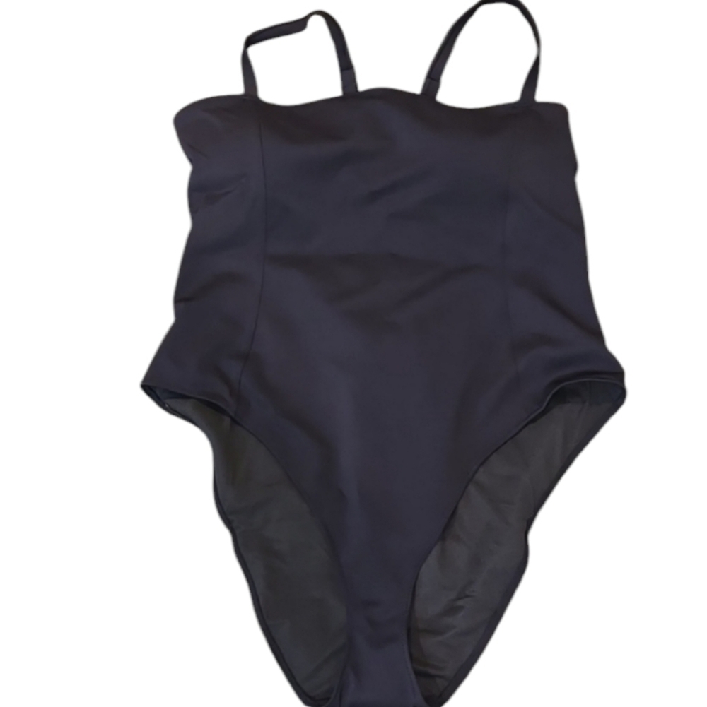NEW Good American Women Lace Up Back One piece swimwear swim sz 8/5XL plus